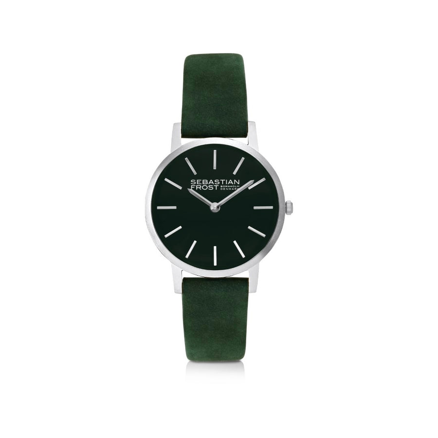Sebastian Frost Bornholm Watch Classic Green Steel Petite/Lady Dameur