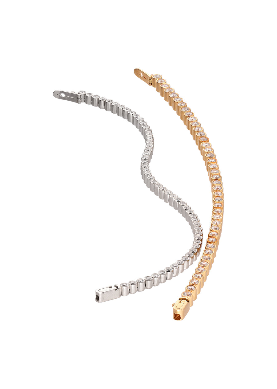 Tennis bracelet "Frost Yourself" Platinum
