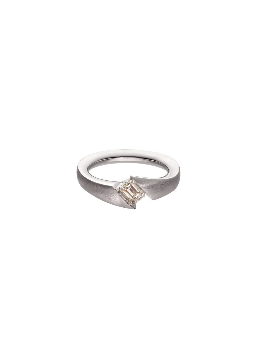 Ring Diamond Mirror Hvidguld Emerald Cut [0.525ct vs]