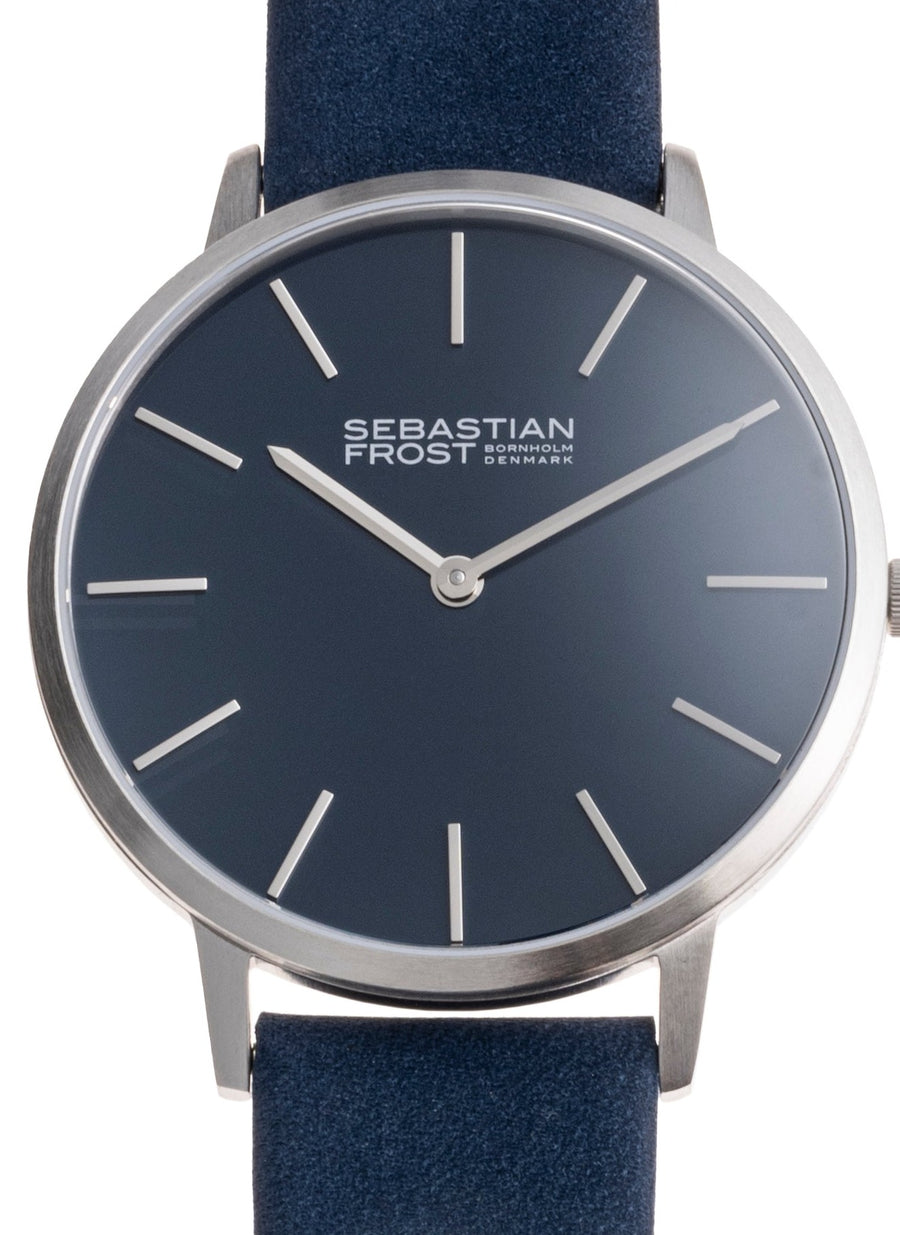 Sebastian Frost Bornholm Watch Classic Blue Steel Grande Herreur