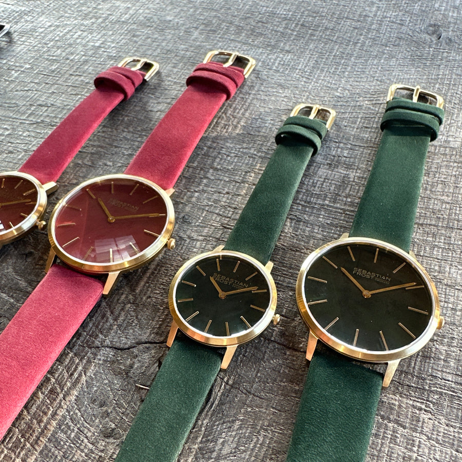 Sebastian Frost Bornholm Watch Classic Green Gold Petite/Lady Dameur