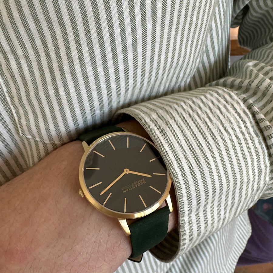 Sebastian Frost Bornholm Watch Classic Green Gold Grande Herreur