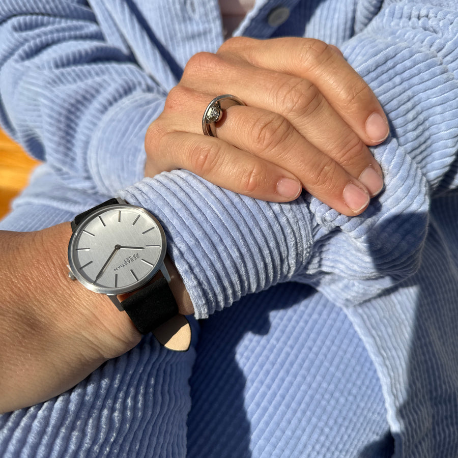 Sebastian Frost Bornholm Watch Classic Sanded Steel Unisex ur