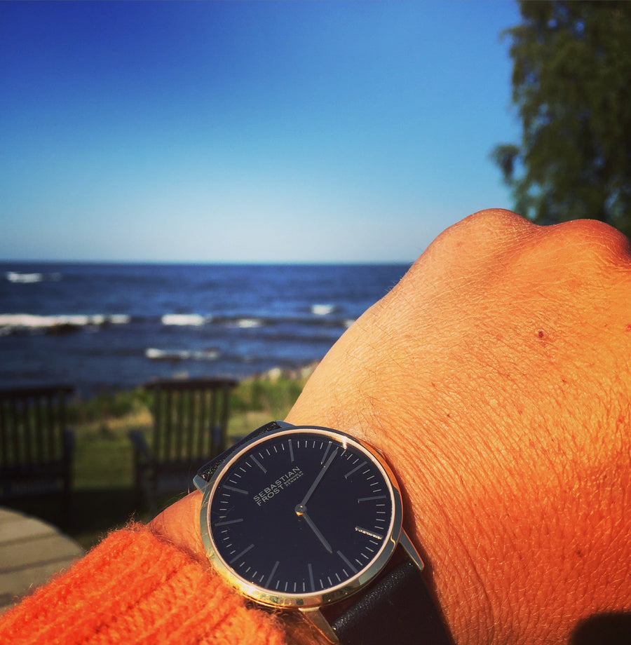 Sebastian Frost Bornholm Watch Classic Gold Black Unisex ur