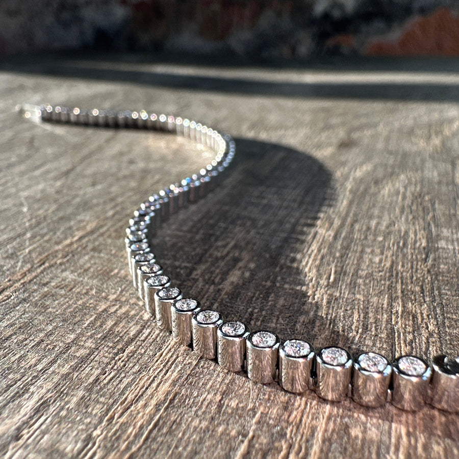 Tennis bracelet "Frost Yourself" Platinum