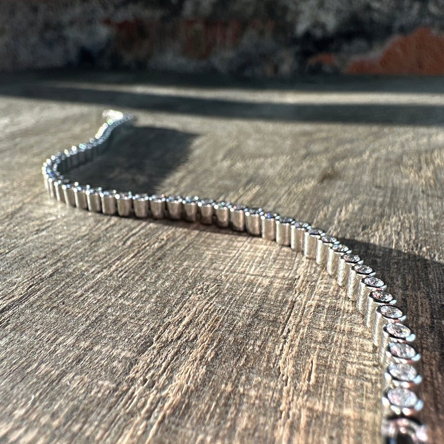 Tennis bracelet "Frost Yourself" Platinum