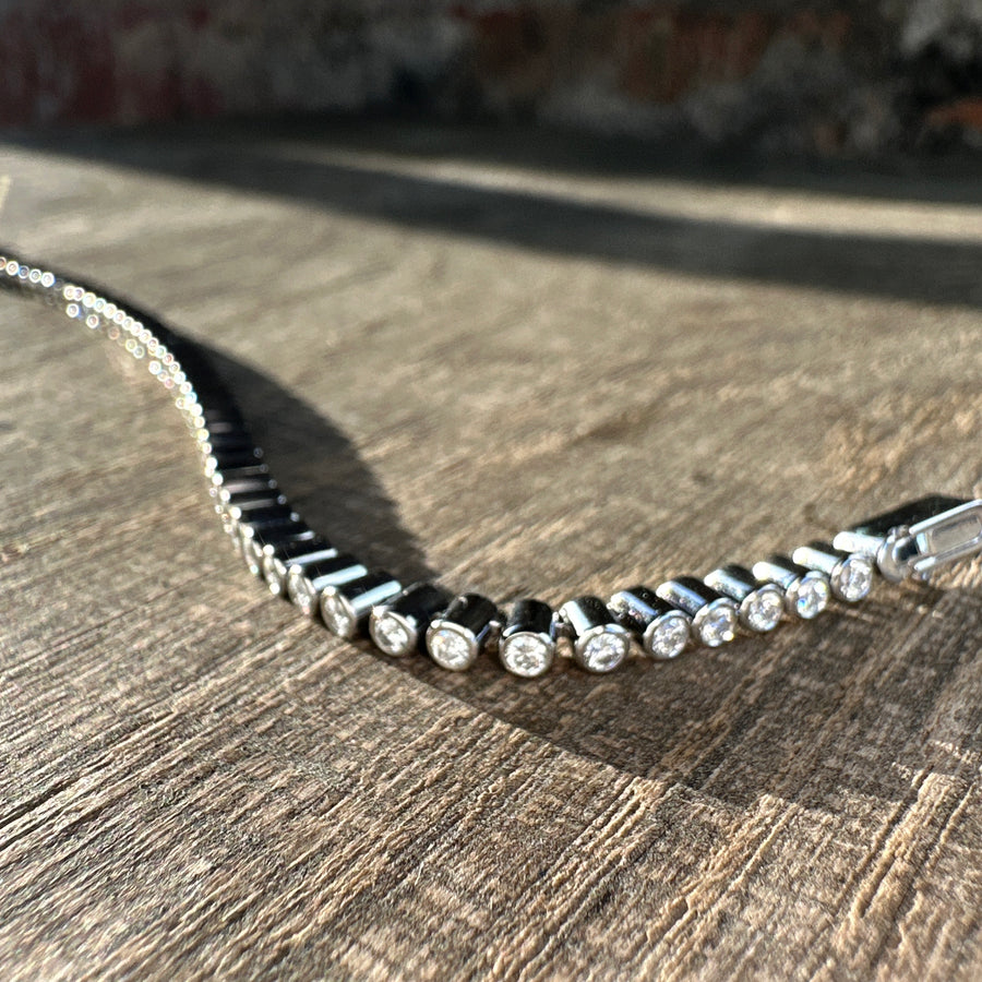 Tennis bracelet "Frost Yourself" Platinum