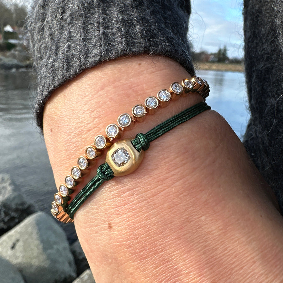 Bracelet Cushion Collection Gold/Green 