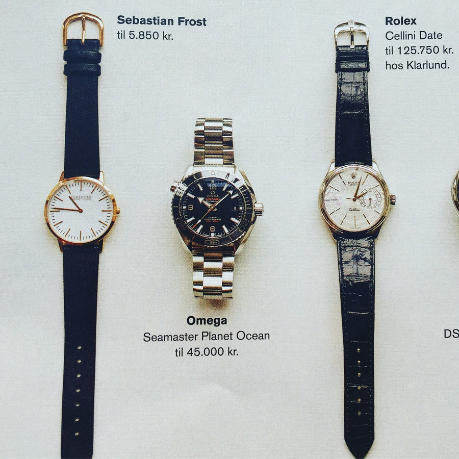 Sebastian Frost Bornholm Watch Classic Rosegold White Unisex ur