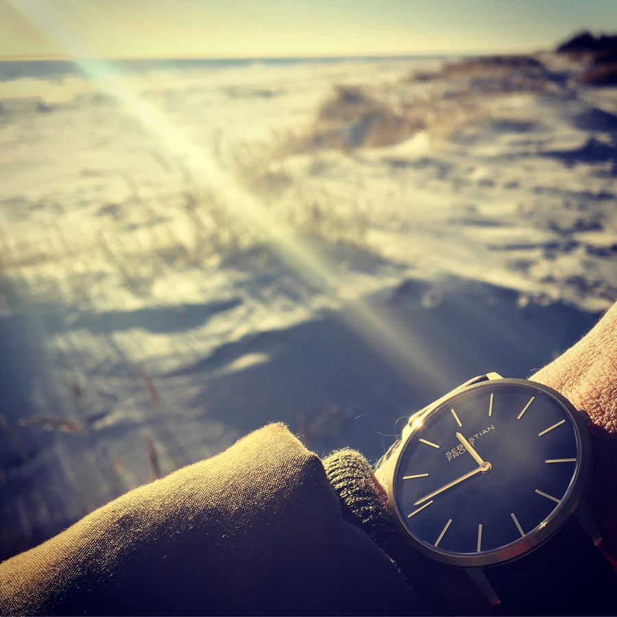 Sebastian Frost Bornholm Watch Classic Black Gold Grande Herreur