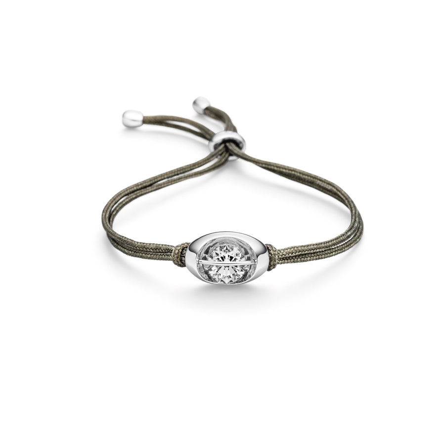 Armbånd med Svævende Brillant Hvidguld