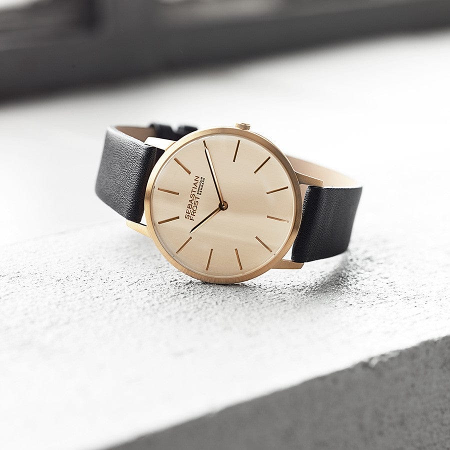 Sebastian Frost Bornholm Watch Classic Sanded Gold Unisex ur