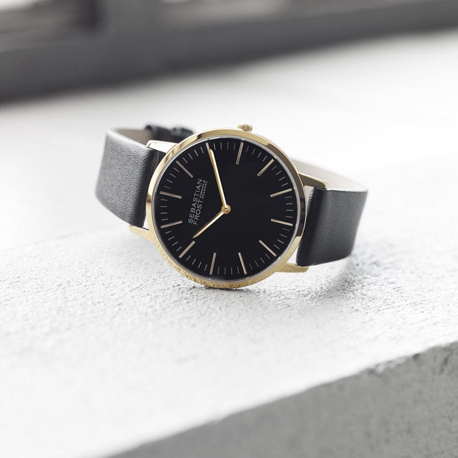 Sebastian Frost Bornholm Watch Classic Gold Black Unisex ur