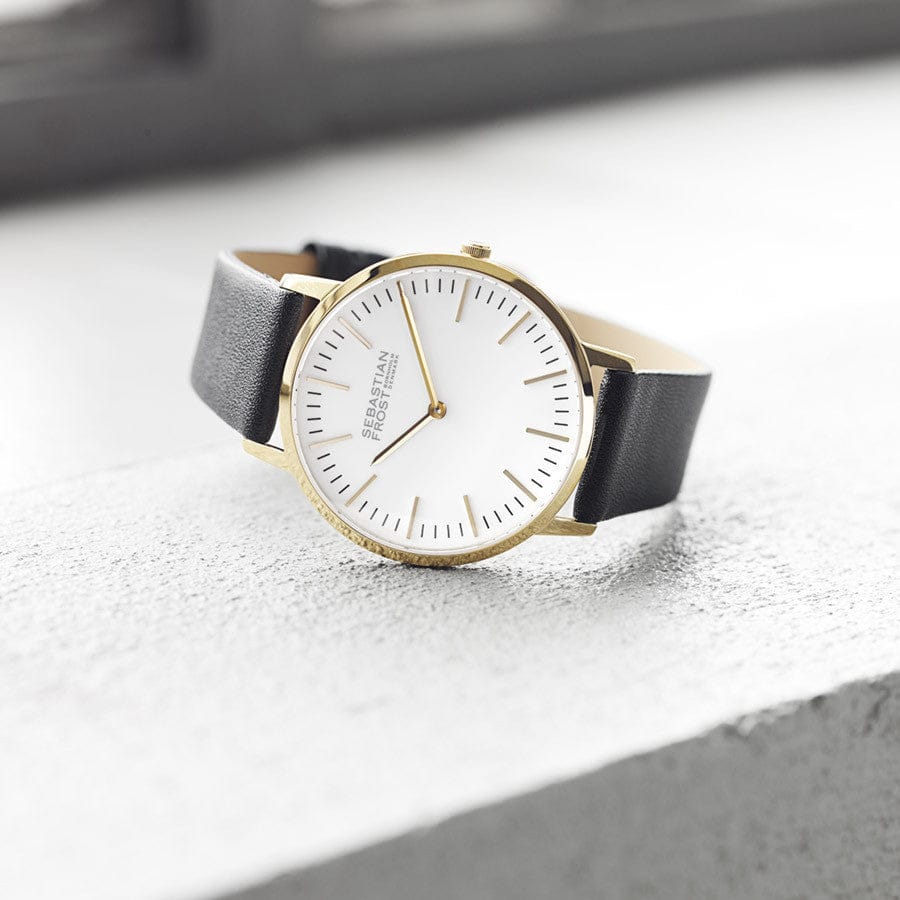 Sebastian Frost Bornholm Watch Classic Gold White Unisex ur
