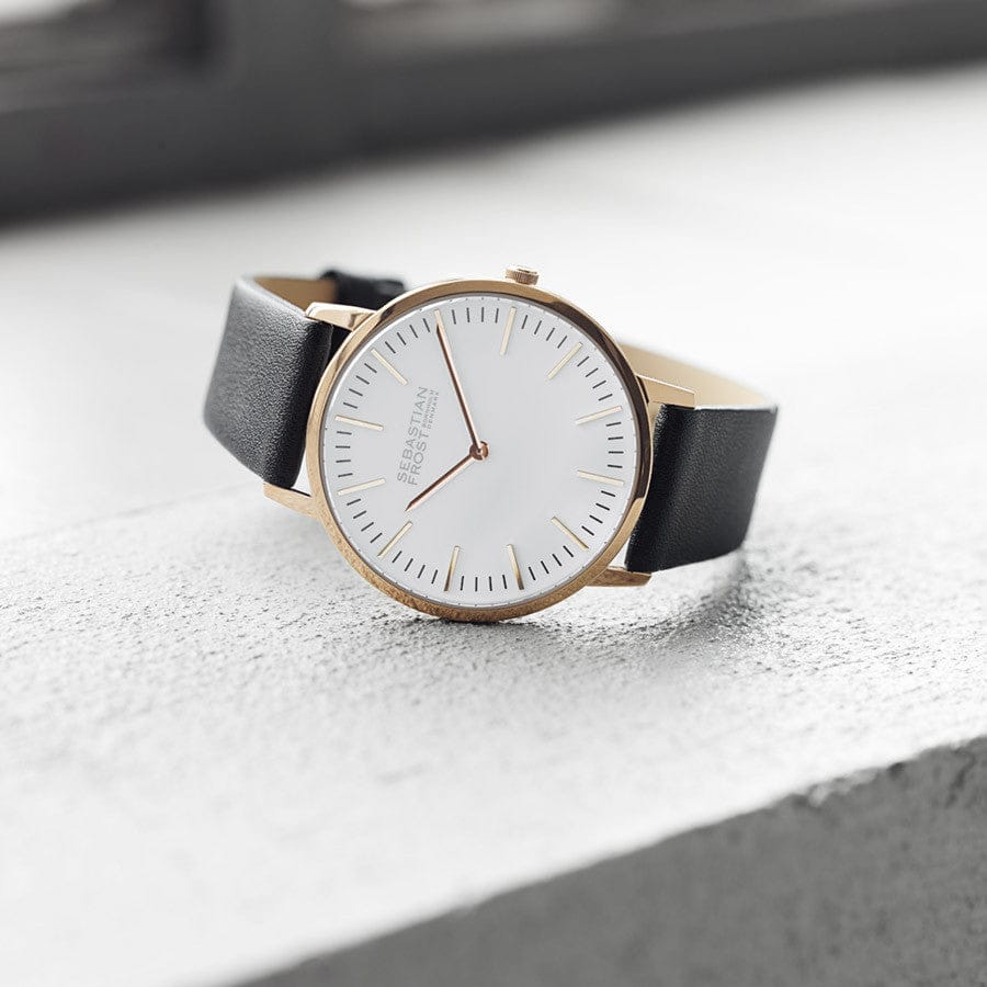 Sebastian Frost Bornholm Watch Classic Rosegold White Unisex ur