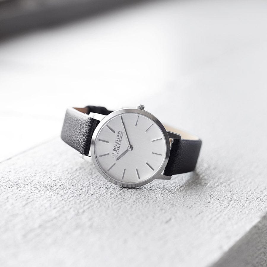 Sebastian Frost Bornholm Watch Classic Sanded Steel Petite/Lady Dameur