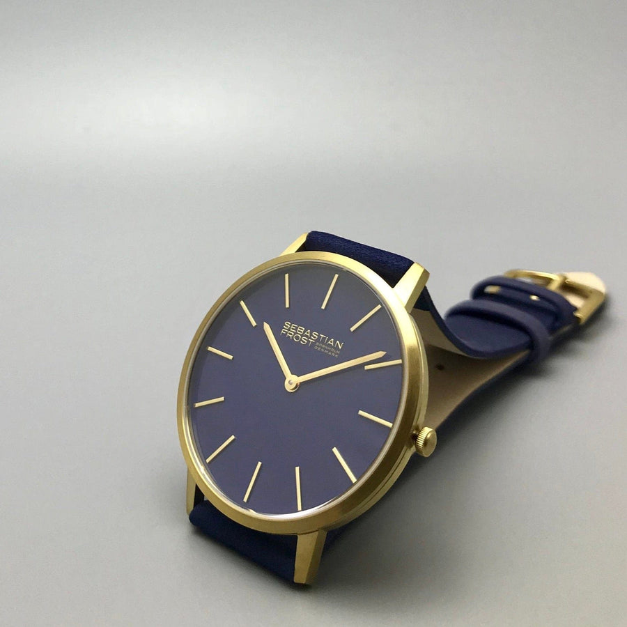 Sebastian Frost Bornholm Watch Classic Blue Gold Grande Herreur