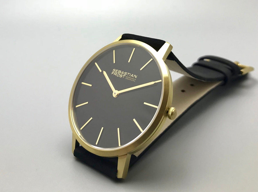 Sebastian Frost Bornholm Watch Classic Black Gold Grande Herreur
